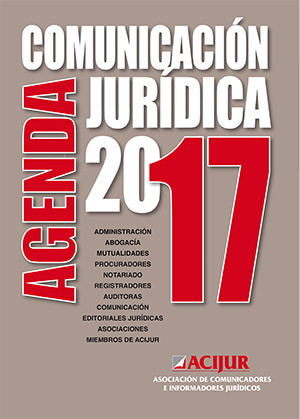 ACIJUR, Portada Agenda Comunicación Jurídica 2017