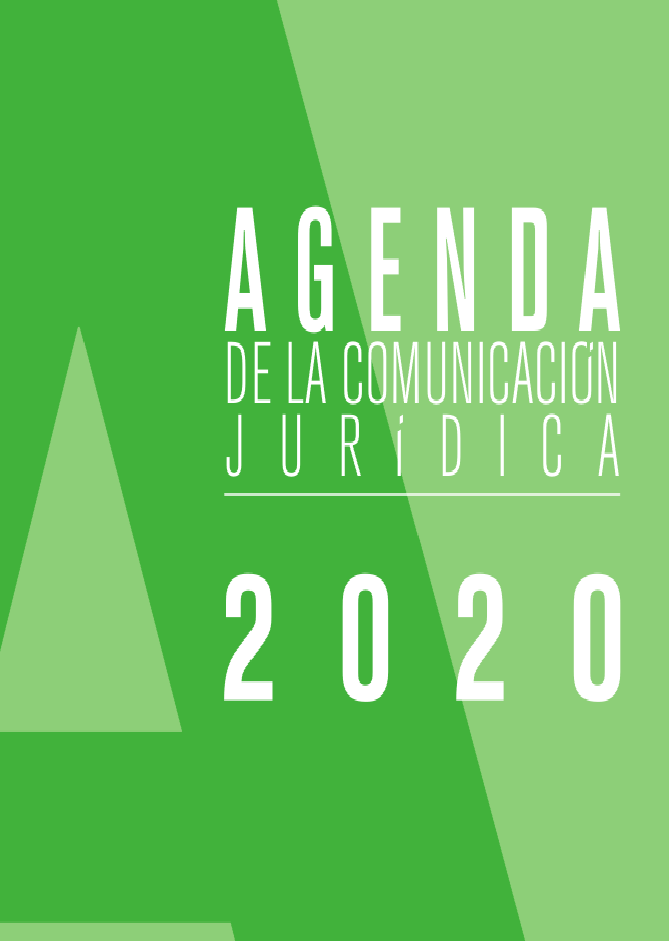 ACIJUR, Portada Agenda Comunicación Jurídica 2020