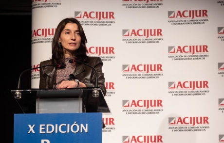 La ministra de Justicia, Pilar Llop, clausura el acto de la X Edición de los Premios Puñetas.